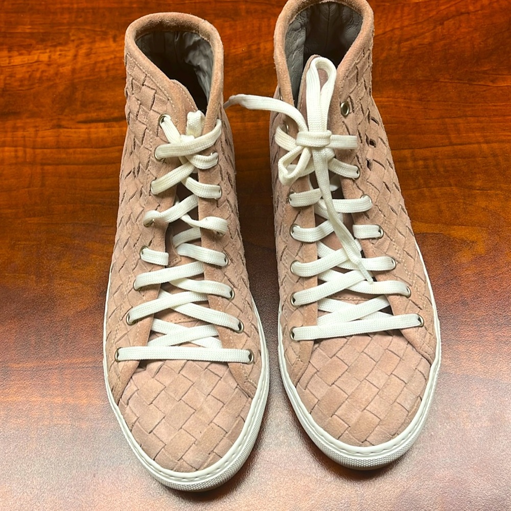 Boemos Pink suede high top sneakers